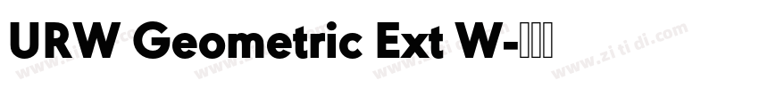 URW Geometric Ext W字体转换